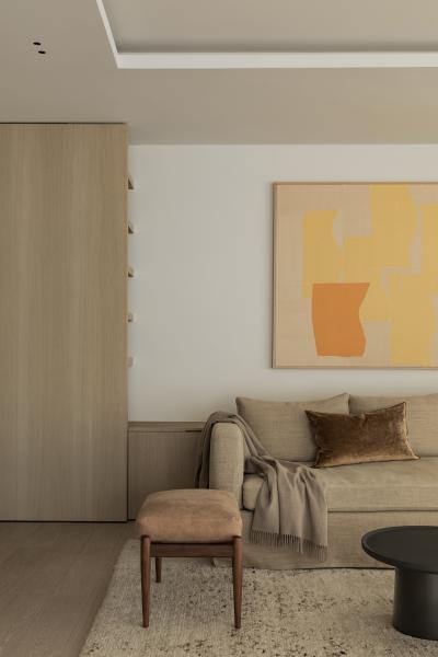 marmer eik fineer steel look inrichting appartement gewolkt glas structuurglas figuurglas keramiek